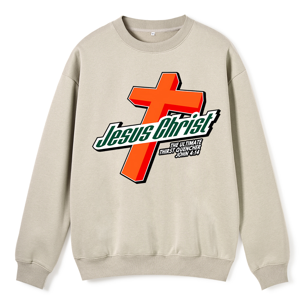 Jesus Christ Cross ChristianFleece Sweatshirt