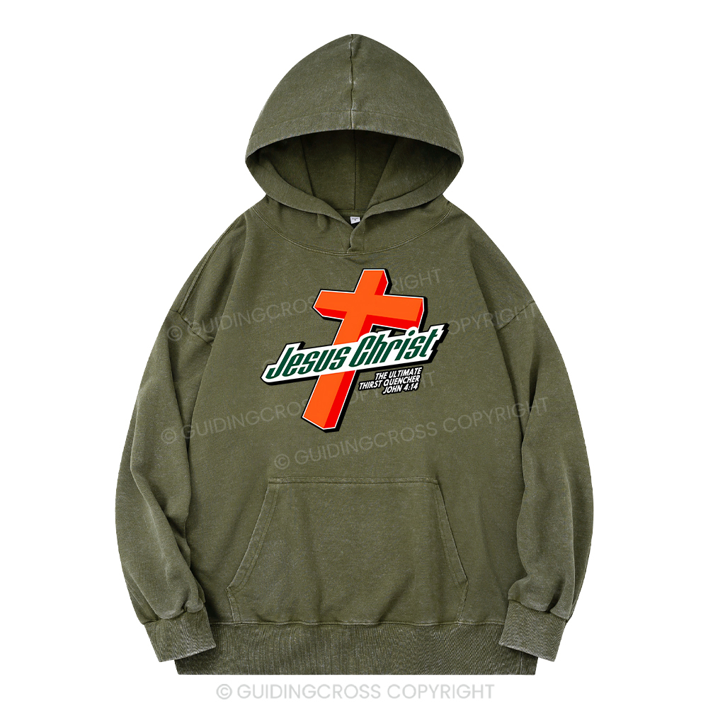 Jesus Christ Cross ChristianWashed Hoodie