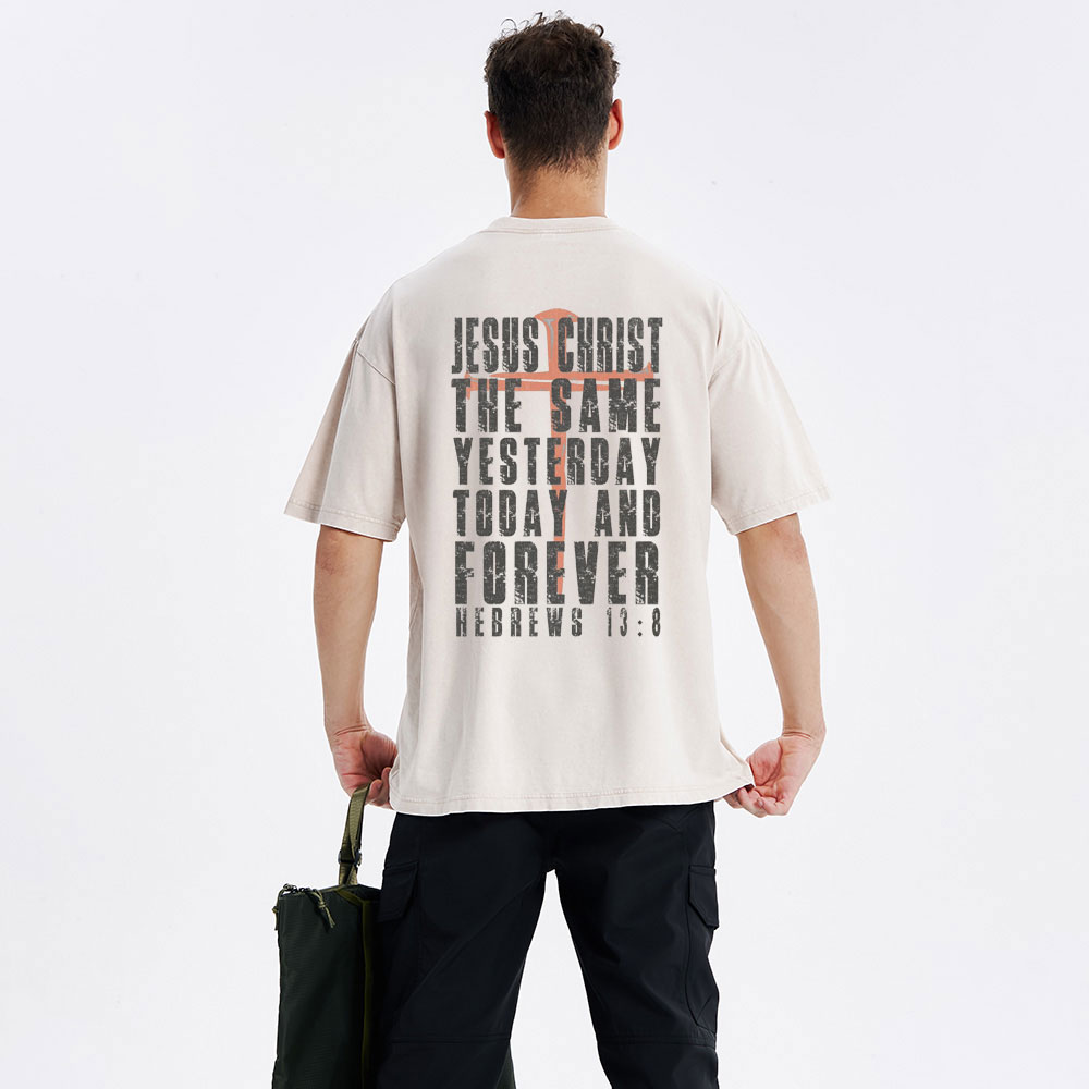 Jesus Christ Forever Christian Washed T-Shirt