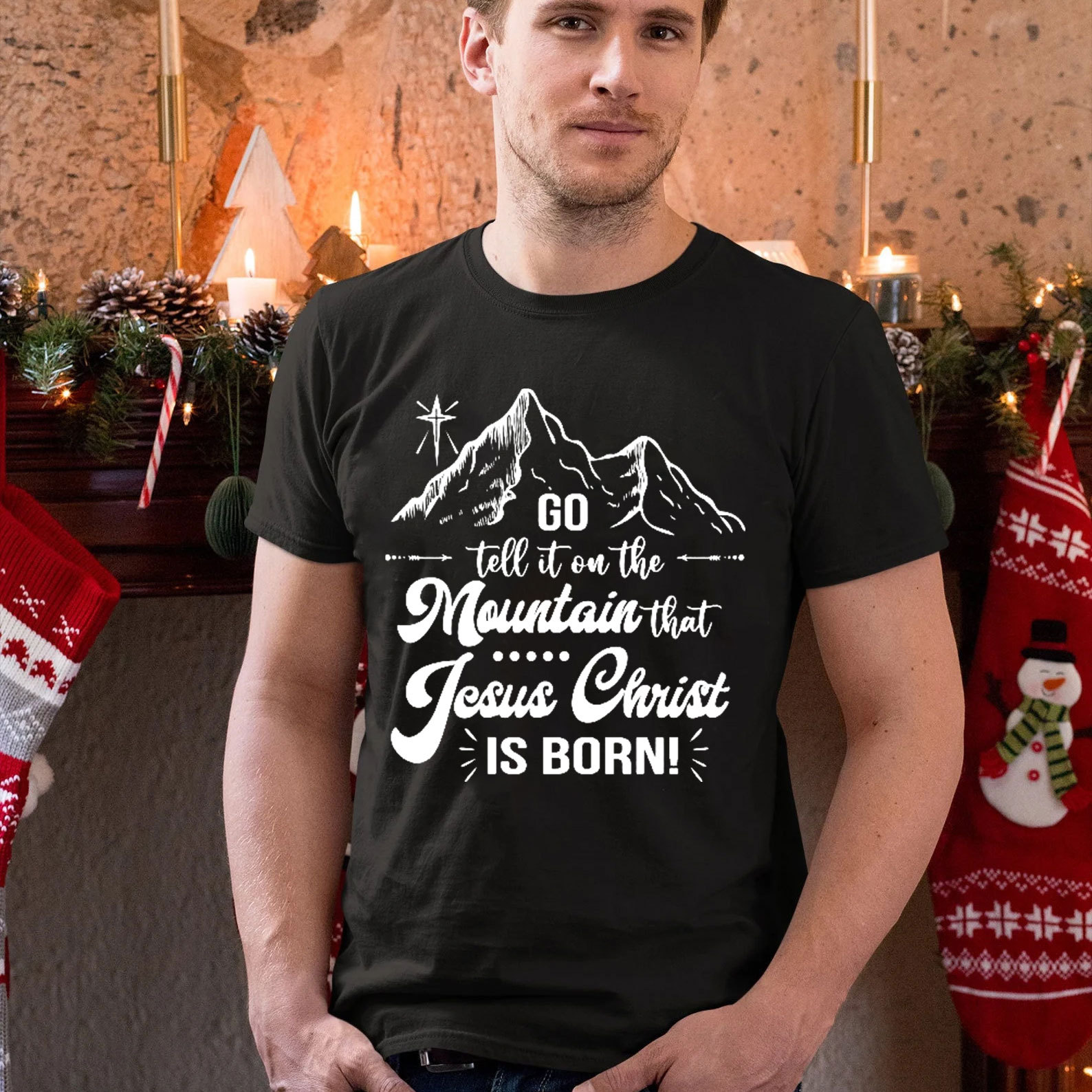 Jesus Christ Is Born Christian T-Shirt