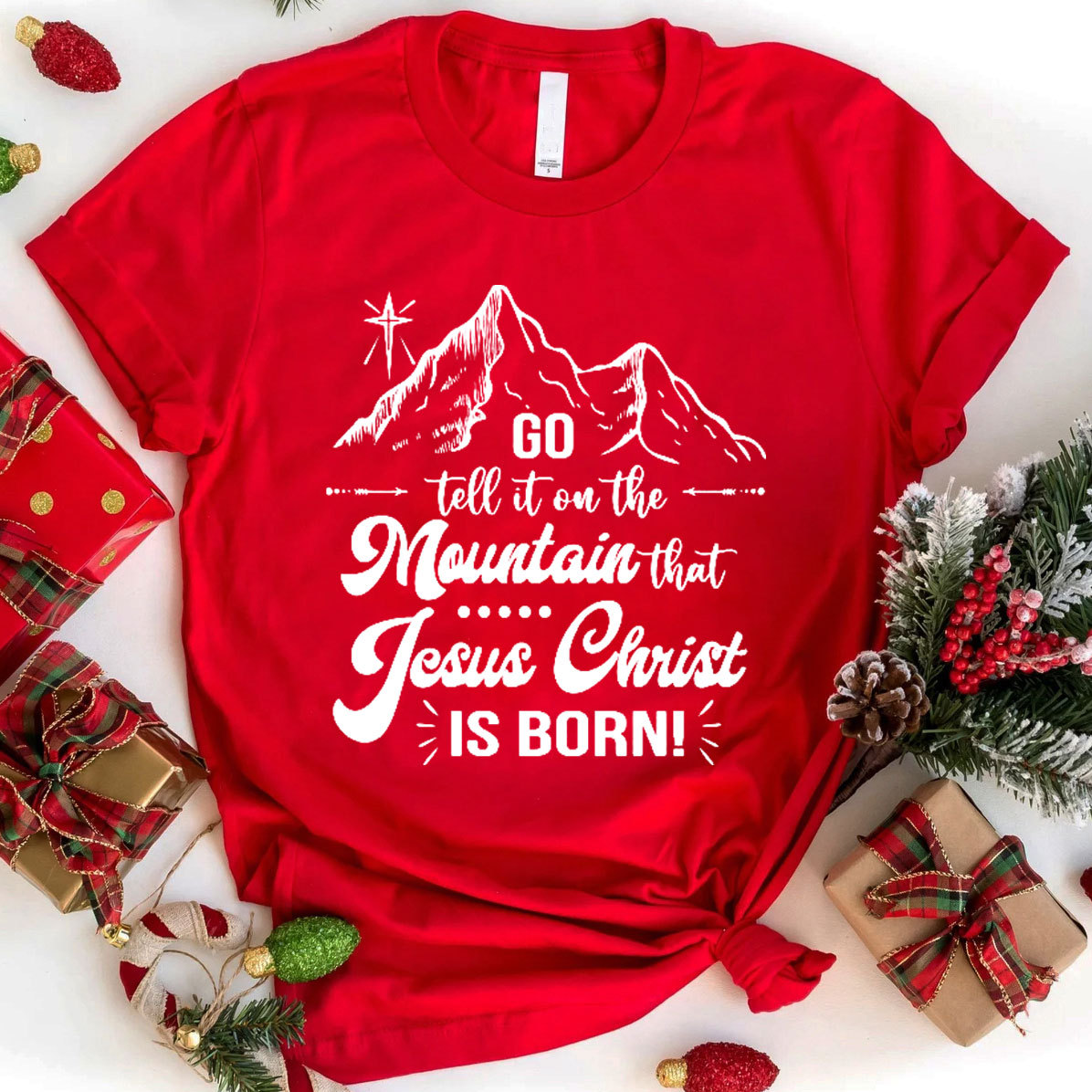 Jesus Christ Is Born Christian T-Shirt