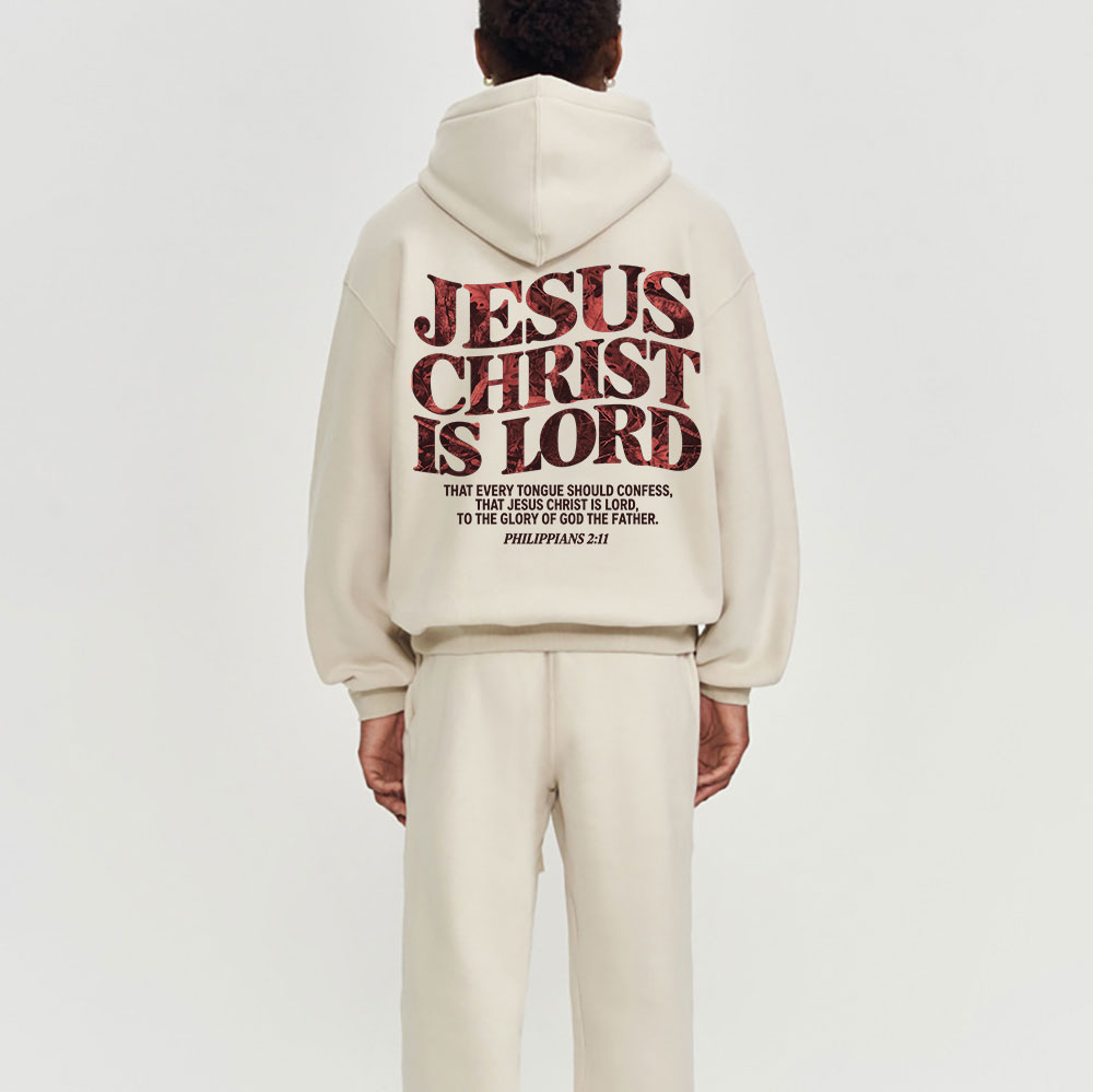 Jesus Christ Is Lord Premium Fleece Hoodie Set