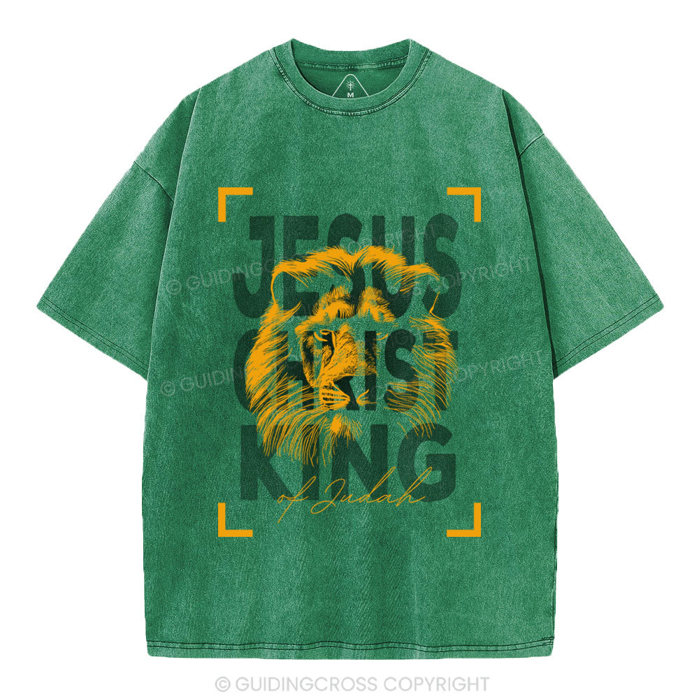 Jesus Christ King Christian Washed T-Shirt
