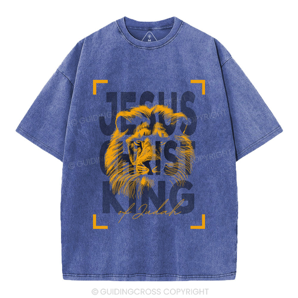 Jesus Christ King Christian Washed T-Shirt