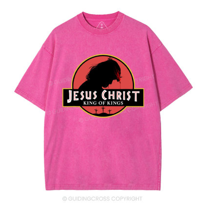 Jesus Christ King Of Kings Chrsitian Washed T-Shirt