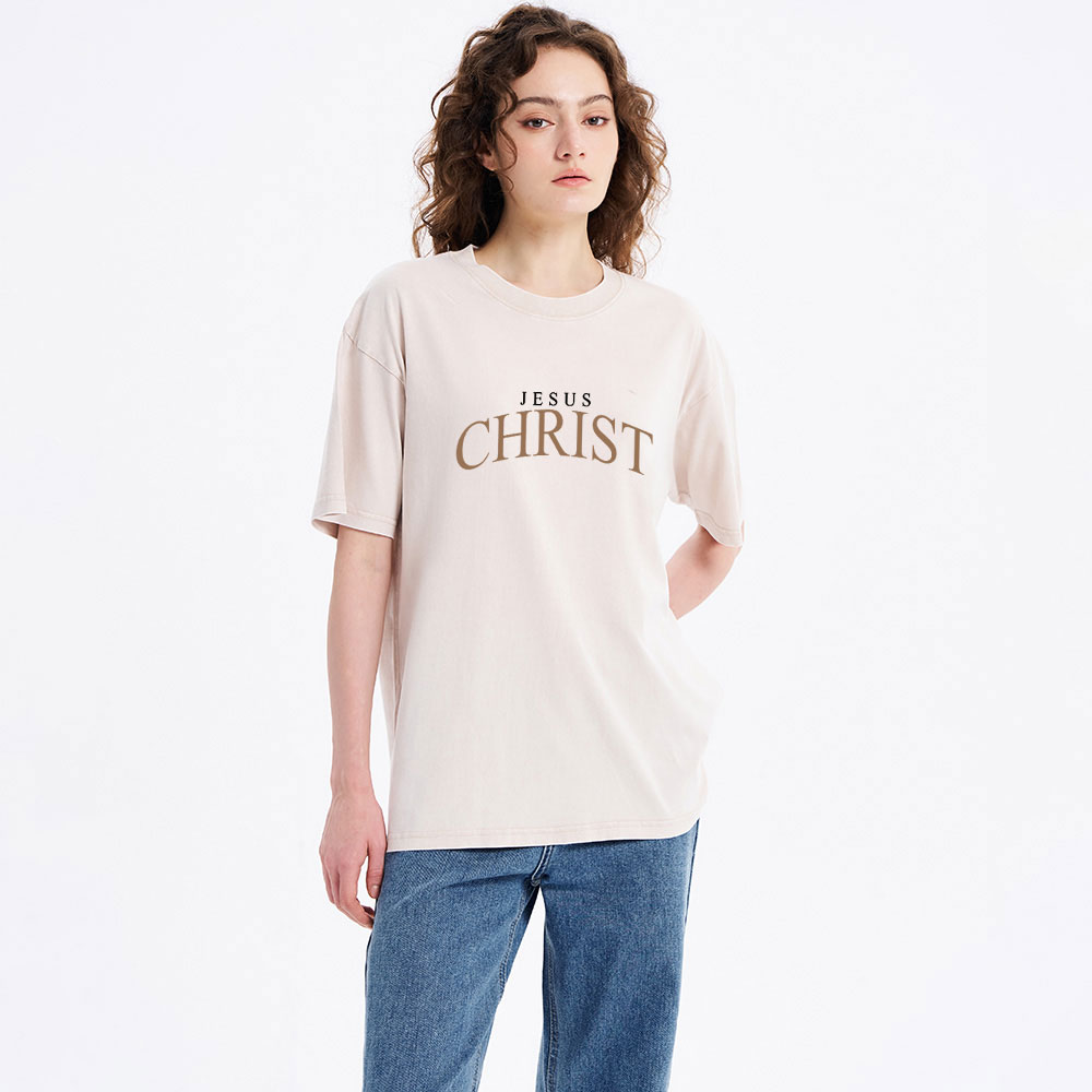Jesus Christ Let's Follow Christian Washed T-Shirt