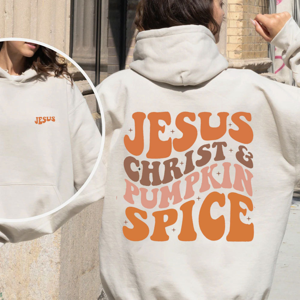 Jesus Christ& Pumpkin Spice Christian Fleece Hoodie Set