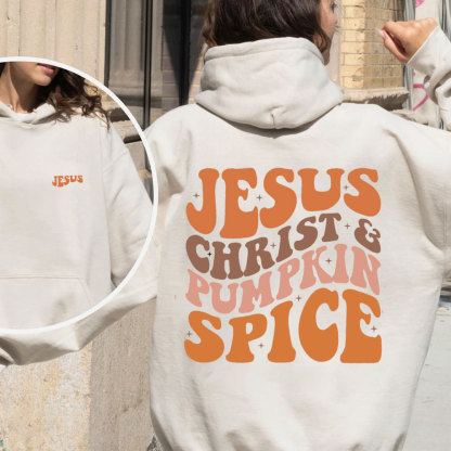 Jesus Christ& Pumpkin Spice Christian Fleece Hoodie Set