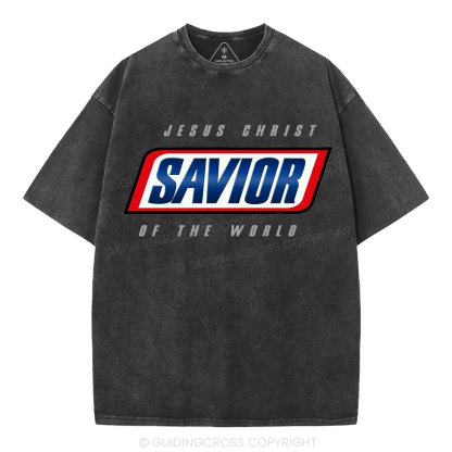 Jesus Christ Savior Christian Washed T-Shirt