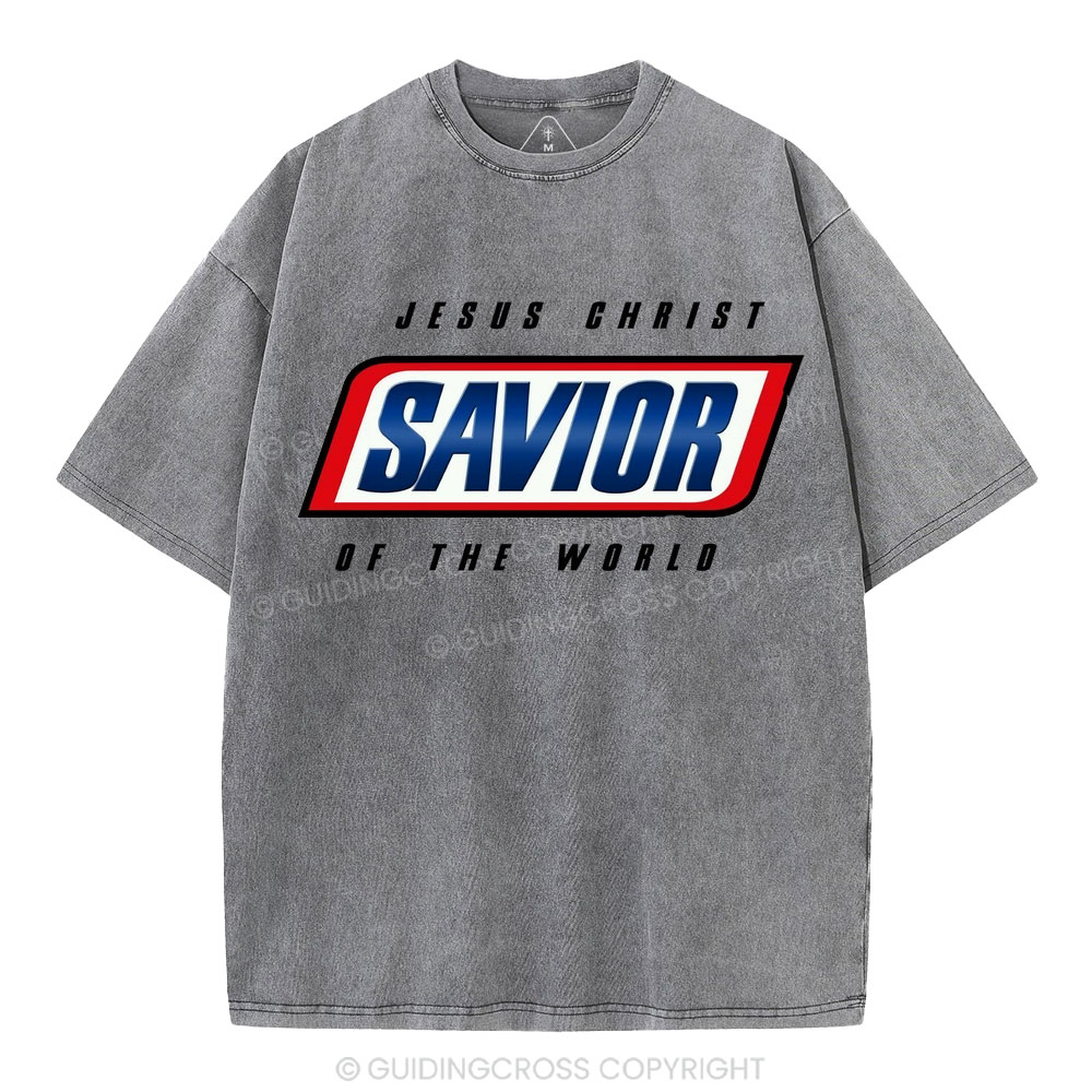 Jesus Christ Savior Christian Washed T-Shirt