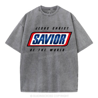 Jesus Christ Savior Christian Washed T-Shirt