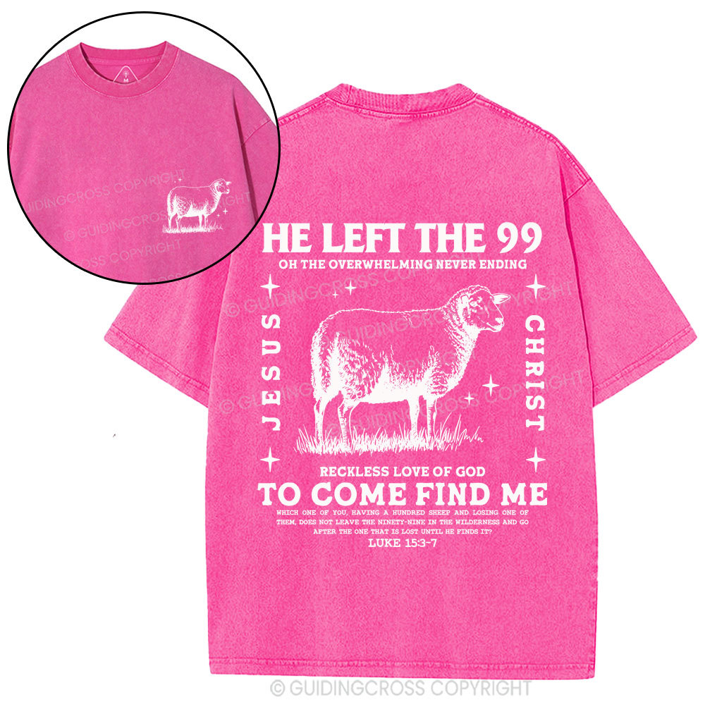 Jesus Christ Sheep Christian Washed T-Shirt