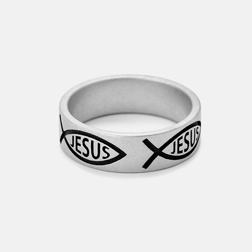Jesus Christian 925 Sterling Silver Ring