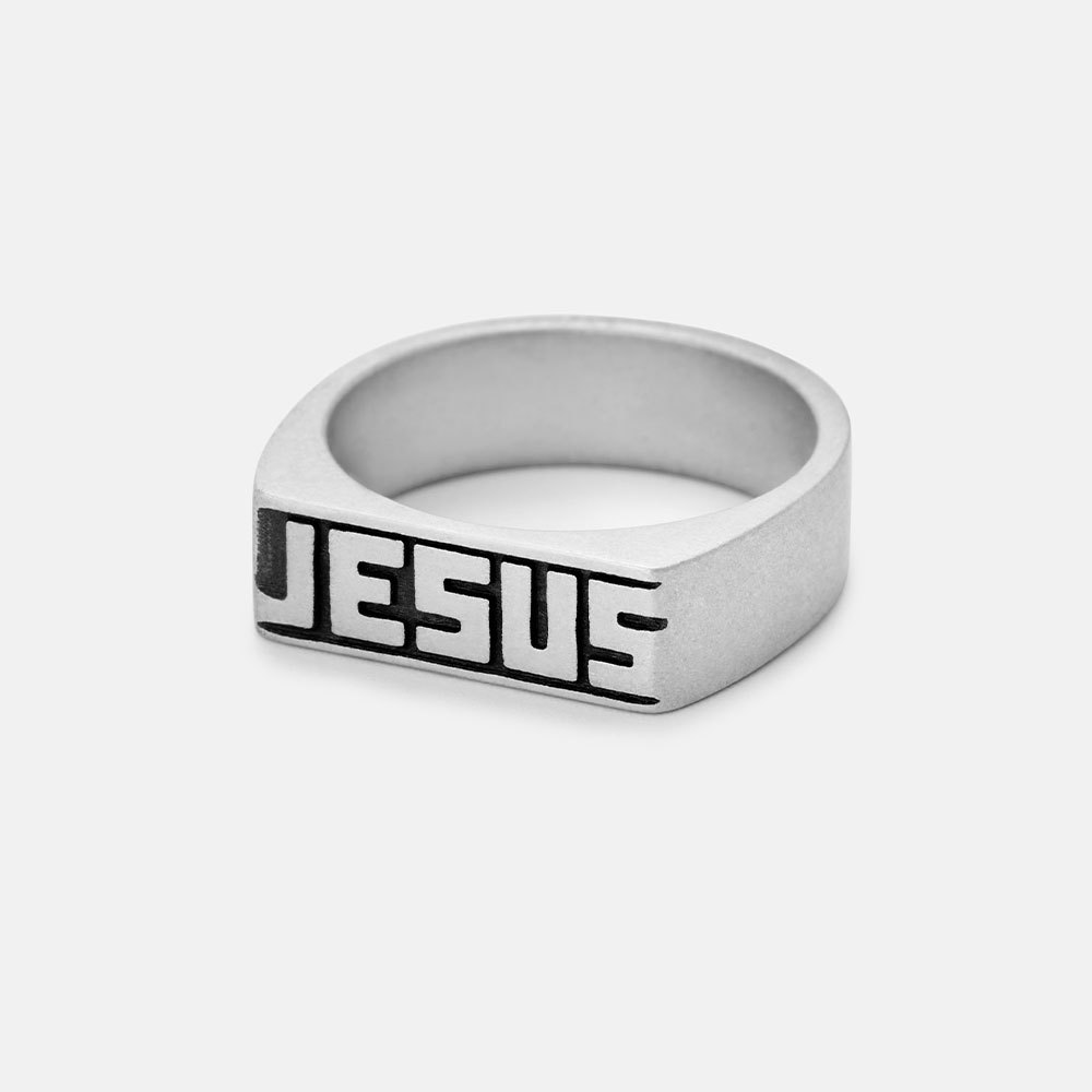 Jesus Christian 925 Sterling Silver Ring
