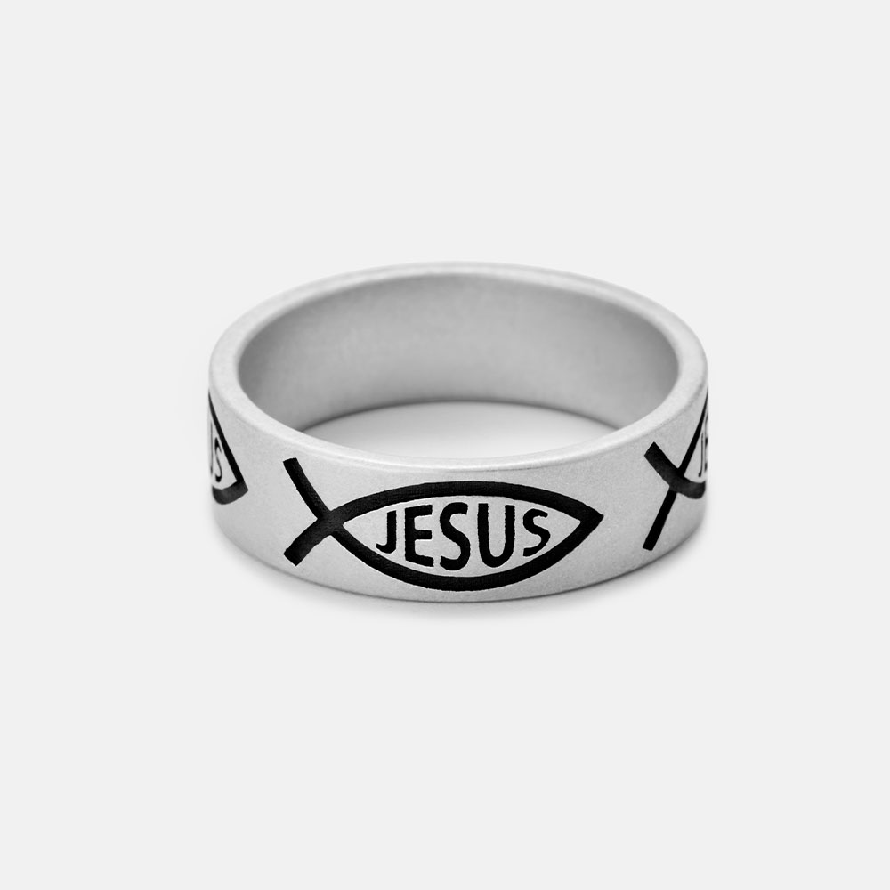 Jesus Christian 925 Sterling Silver Ring