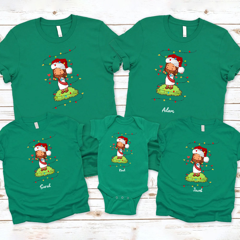 Personalized Jesus Christian Family Matching Shirts