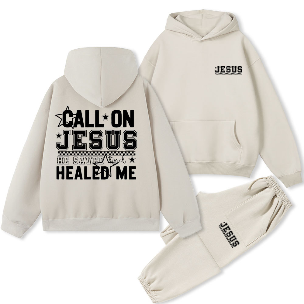 Jesus Christian Fleece Hoodie Set