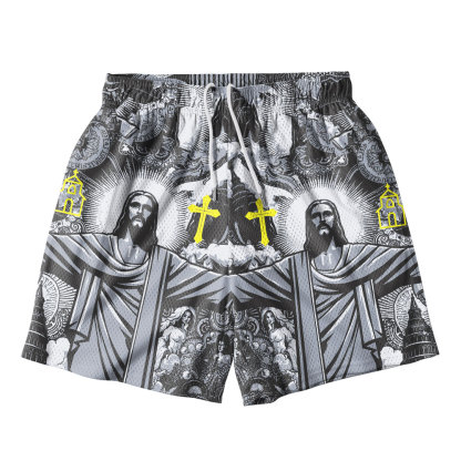 Jesus Christian Mesh Shorts