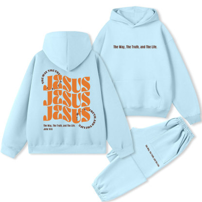 Jesus Christian Premium Fleece Hoodie Set