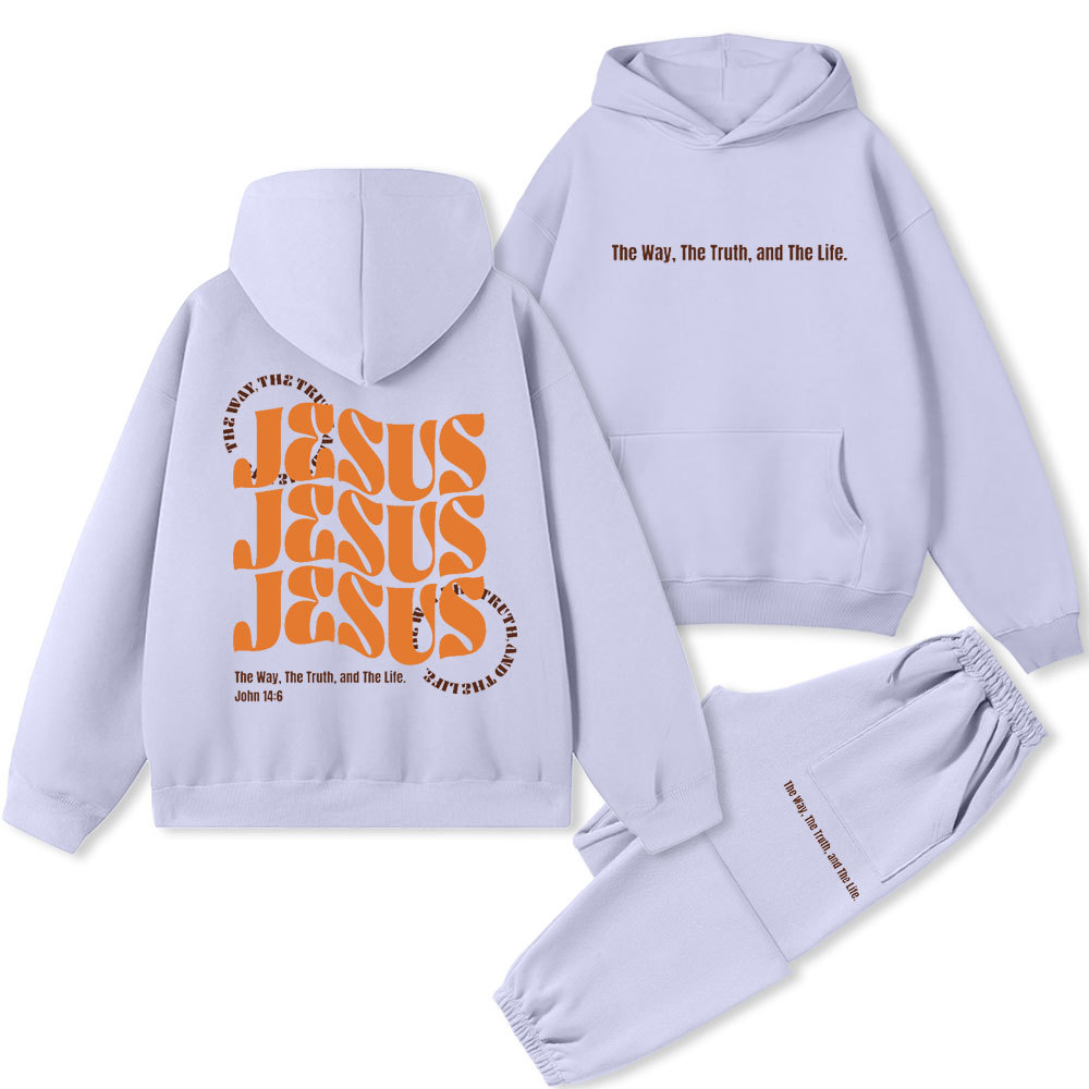 Jesus Christian Premium Fleece Hoodie Set