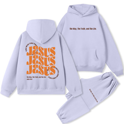 Jesus Christian Premium Fleece Hoodie Set