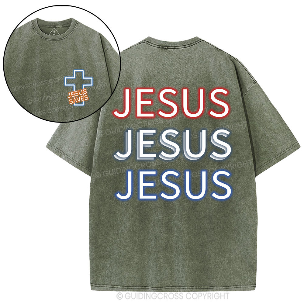 Jesus Christian Washed T-Shirt