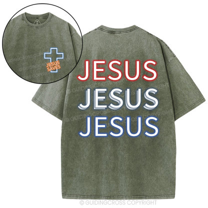 Jesus Christian Washed T-Shirt