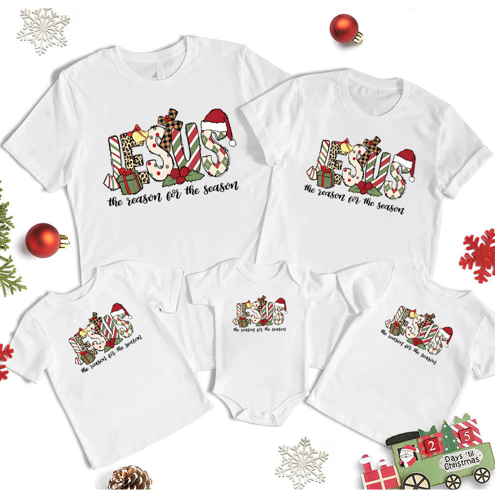 Jesus Christmas Family Matching Shirts