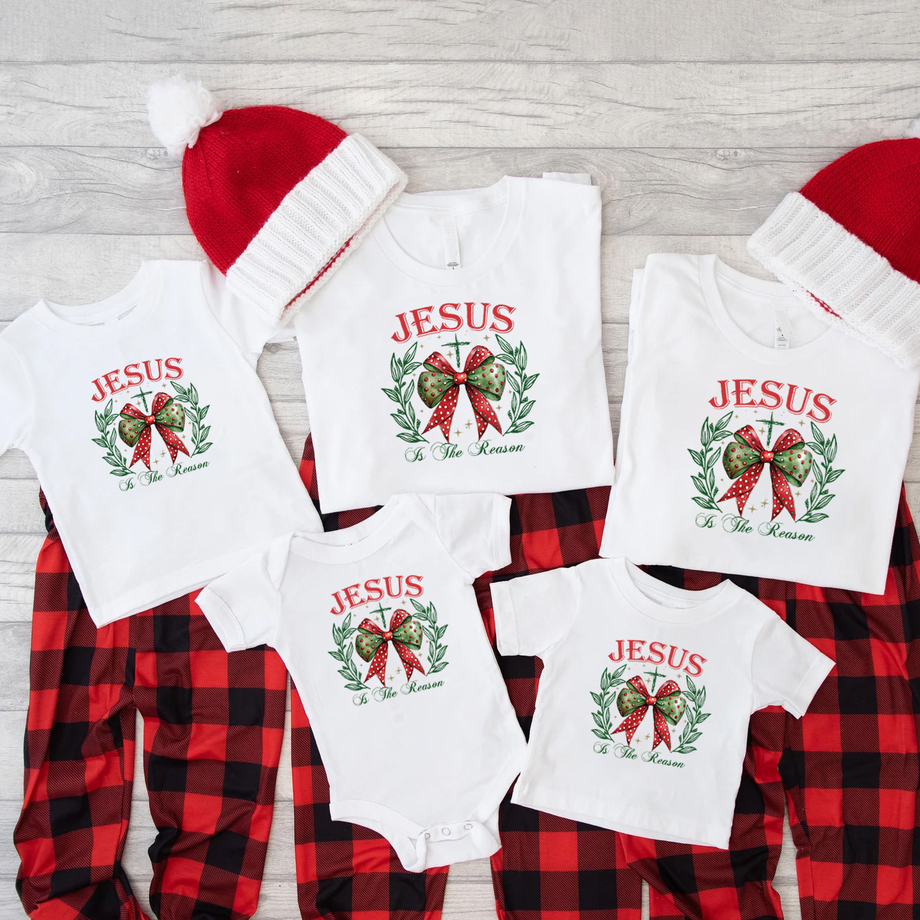 Jesus Christmas Family Matching Shirts