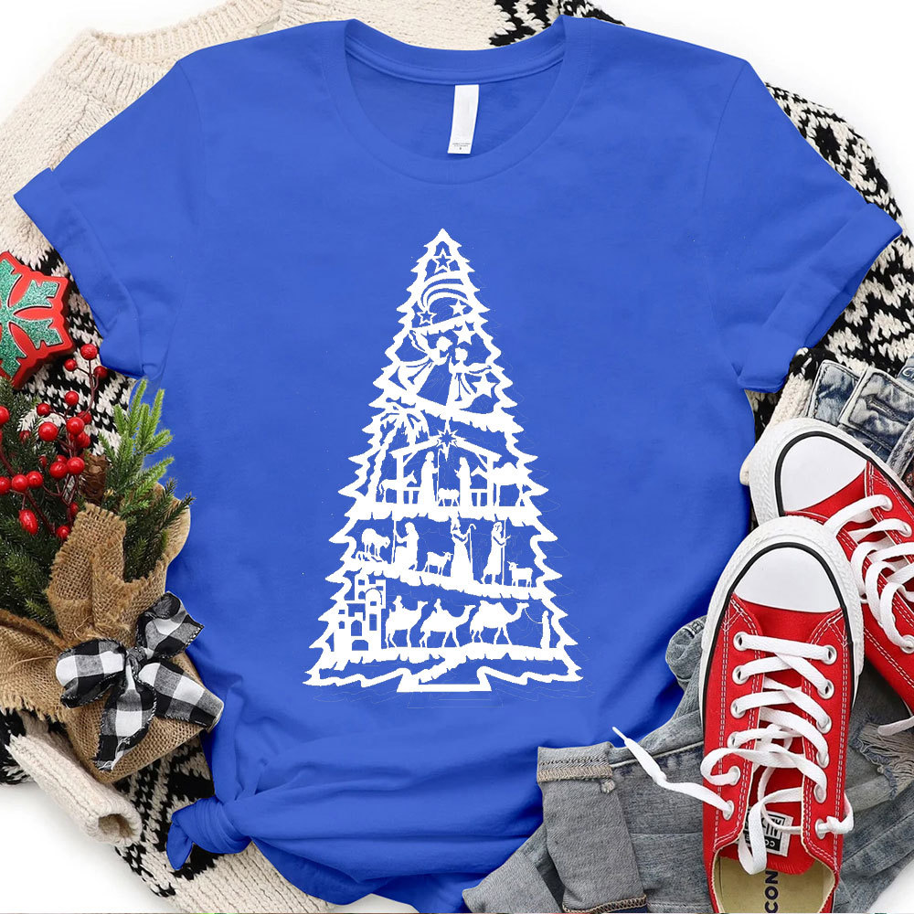 Jesus Christmas Tree Christian T-Shirt