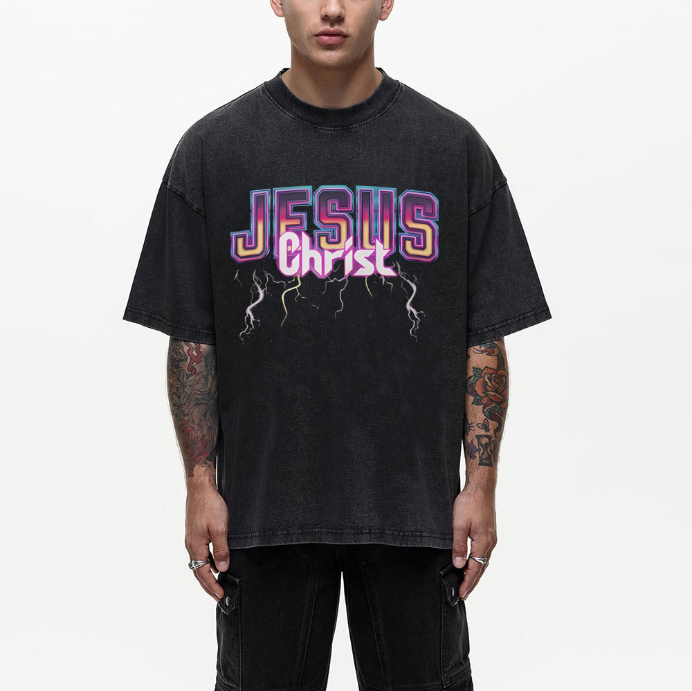 Jesus Chrsit Christian Washed T-Shirt