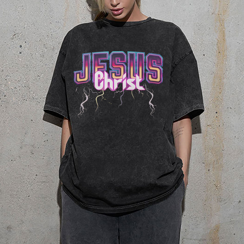 Jesus Chrsit Christian Washed T-Shirt