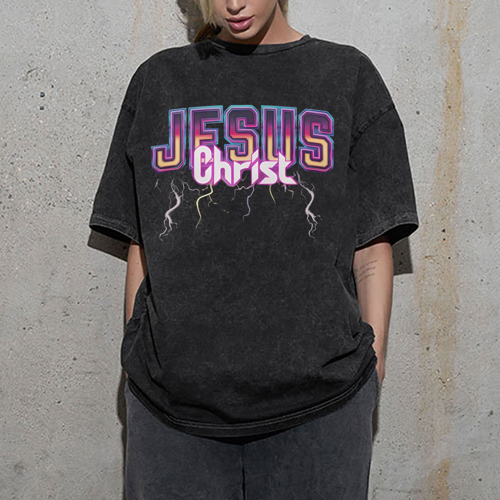 Jesus Chrsit Christian Washed T-Shirt
