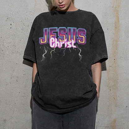 Jesus Chrsit Christian Washed T-Shirt