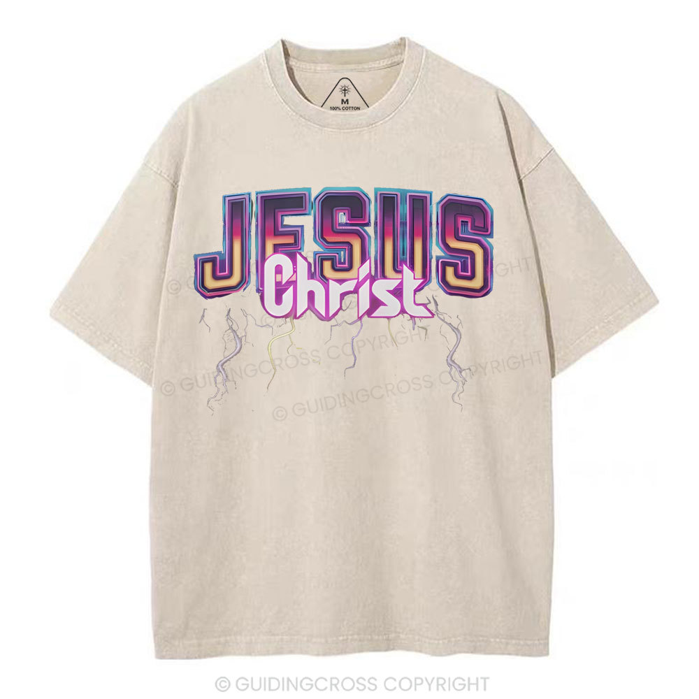 Jesus Chrsit Christian Washed T-Shirt