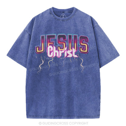 Jesus Chrsit Christian Washed T-Shirt