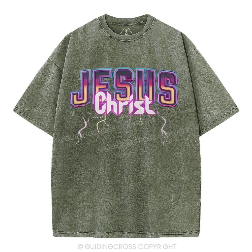 Jesus Chrsit Christian Washed T-Shirt