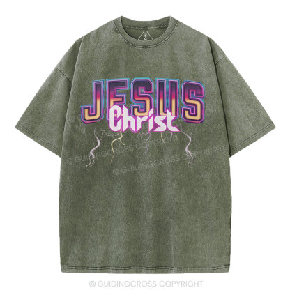 Jesus Chrsit Christian Washed T-Shirt
