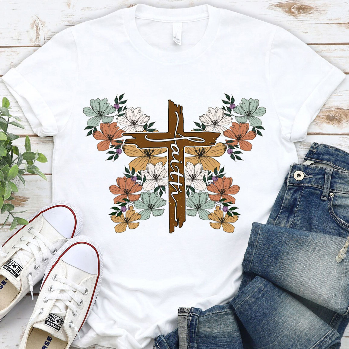 Jesus Cross Butterfly Christian T-Shirt