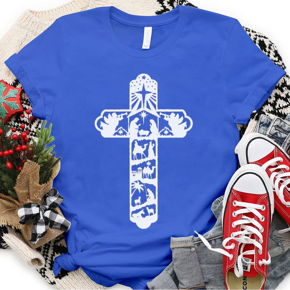 Jesus Cross Christian Christmas T-Shirt