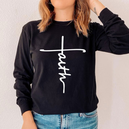 Jesus Cross Christian Long Sleeve T-Shirt