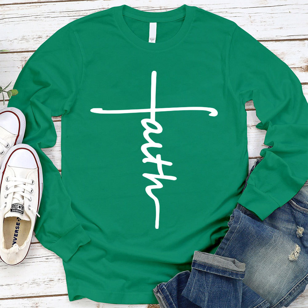 Jesus Cross Christian Long Sleeve T-Shirt