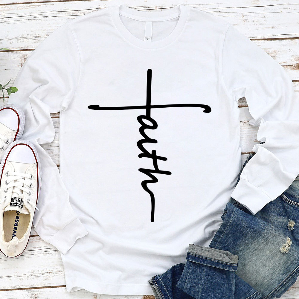 Jesus Cross Christian Long Sleeve T-Shirt