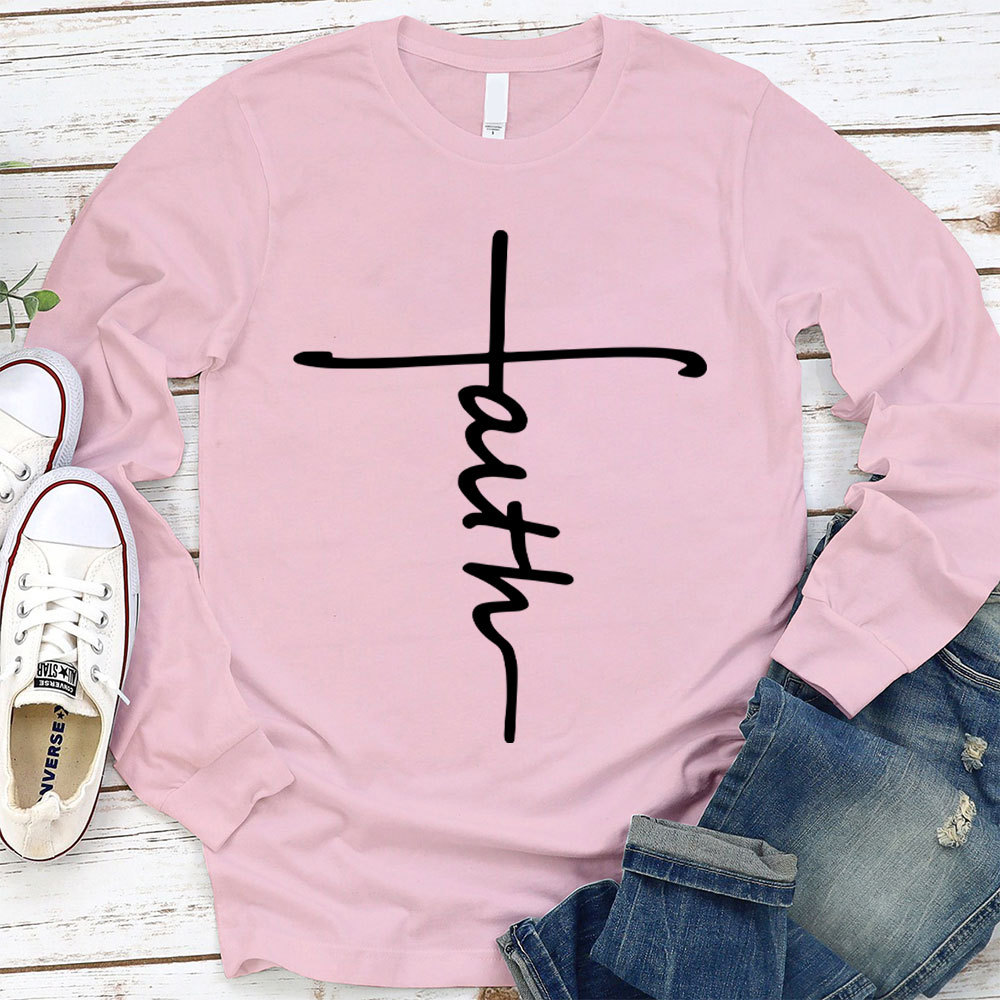 Jesus Cross Christian Long Sleeve T-Shirt