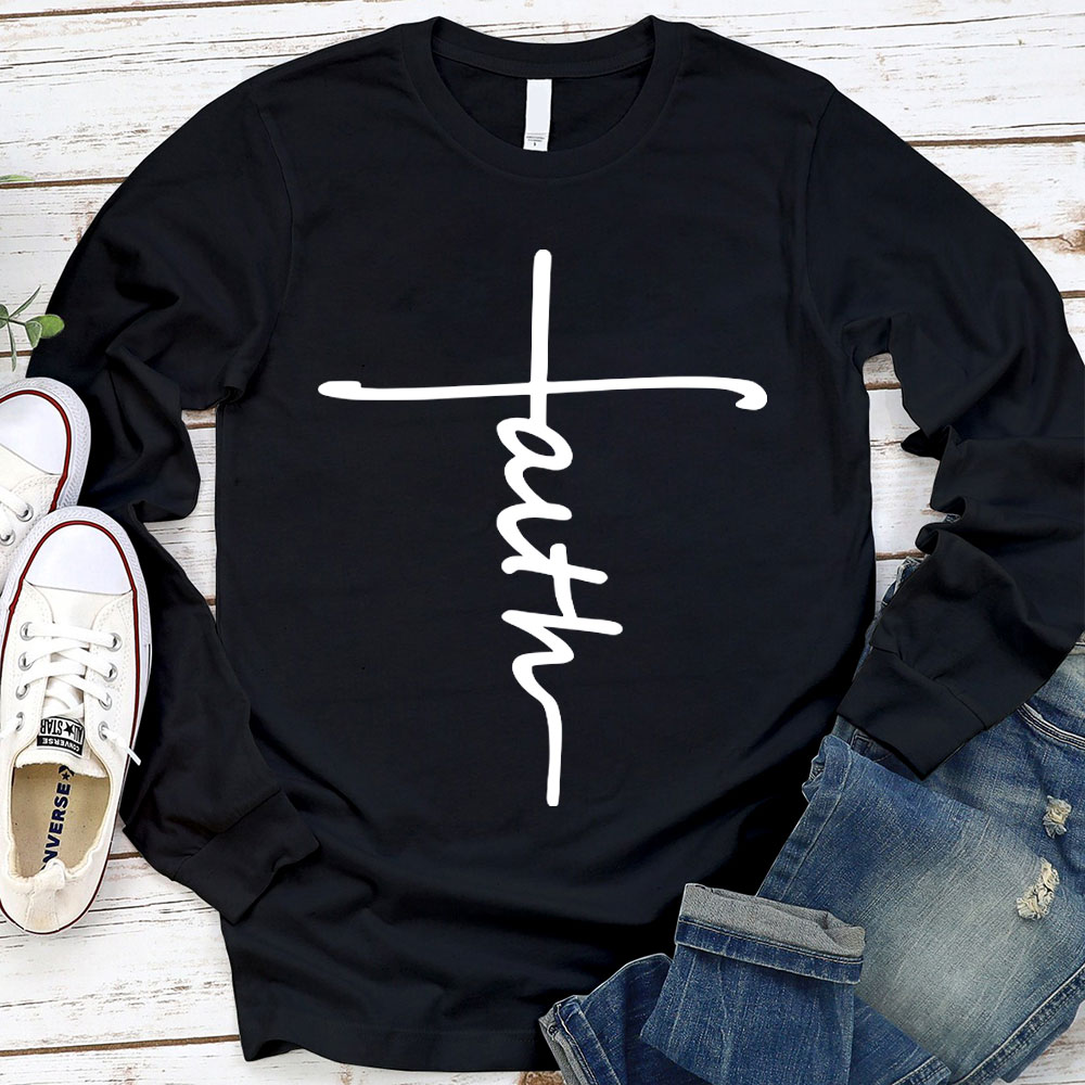 Jesus Cross Christian Long Sleeve T-Shirt