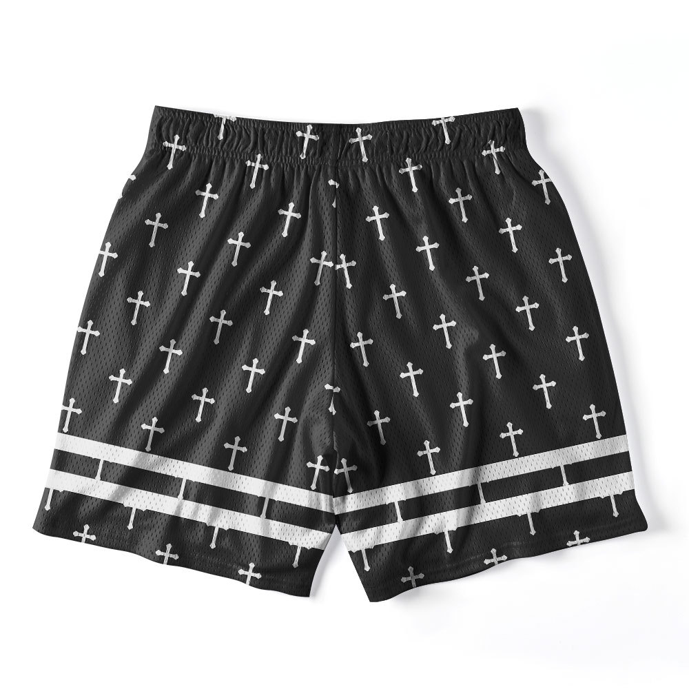 Jesus Cross Christian Mesh Shorts