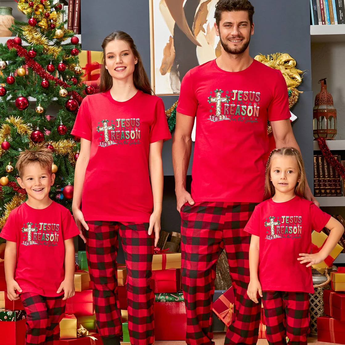 Jesus Cross Christmas Family Matching Shirts