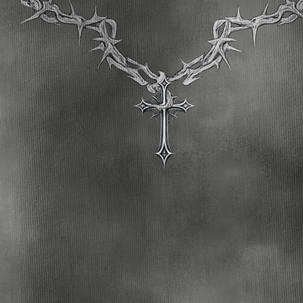 Jesus Cross Oversized All-Over Print Christian T-Shirt