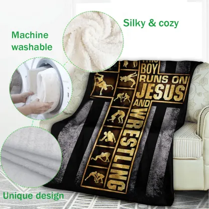 Jesus Cross Christian Blanket