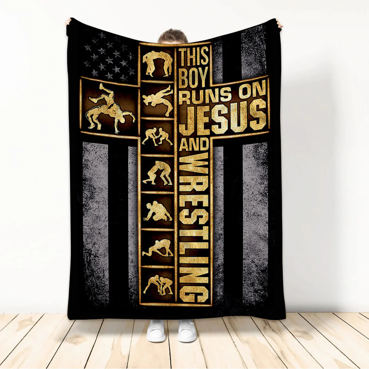 Jesus Cross Christian Blanket